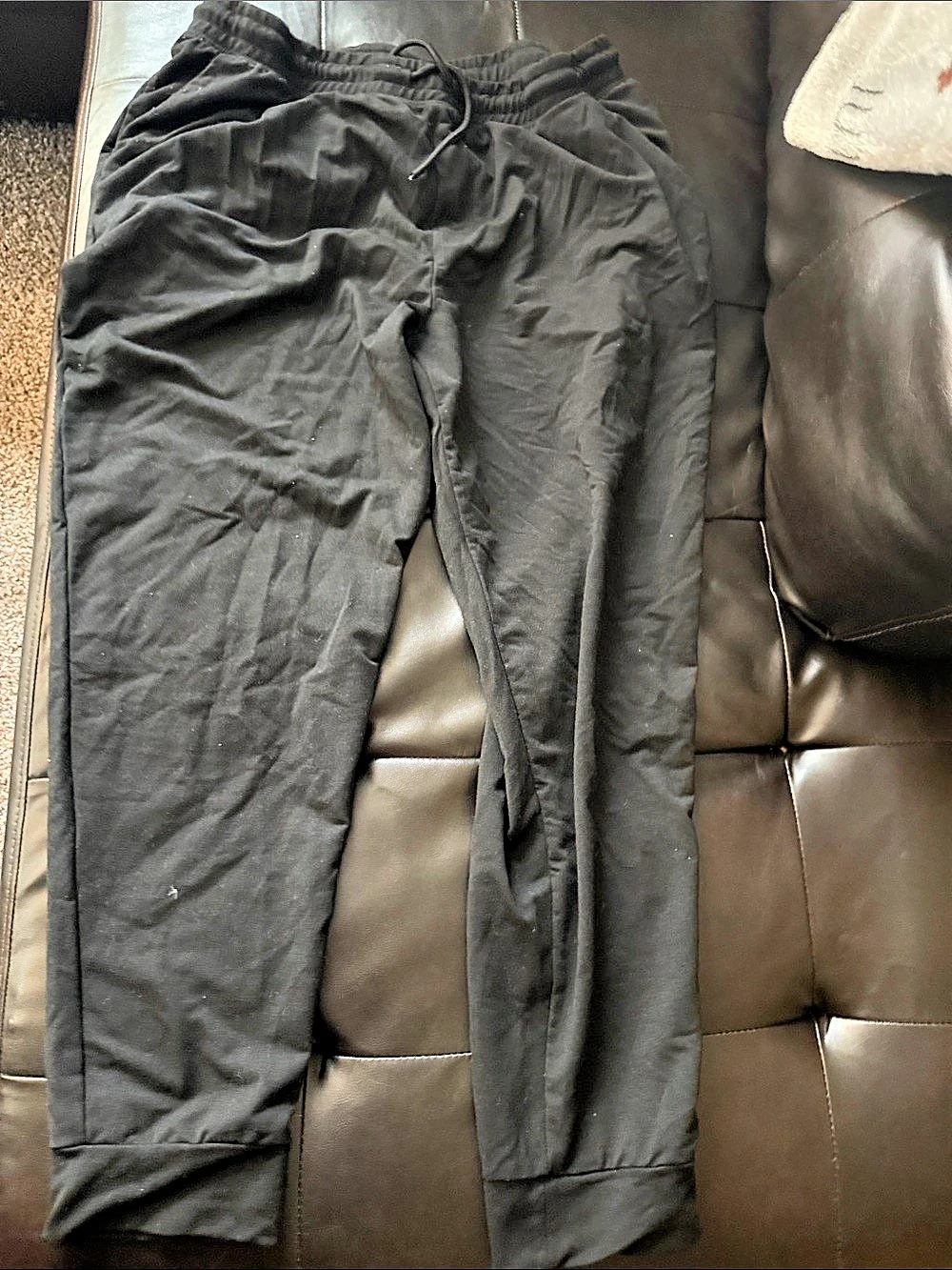 Athletic Works Men's Black Jogger Pants
